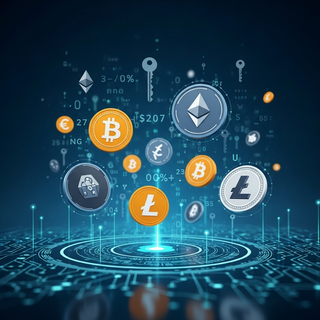 Conceptual graphic of social media icons merging with blockchain tokens, symbolizing the integration of social engagement and on-chain assets in tokenized equities.