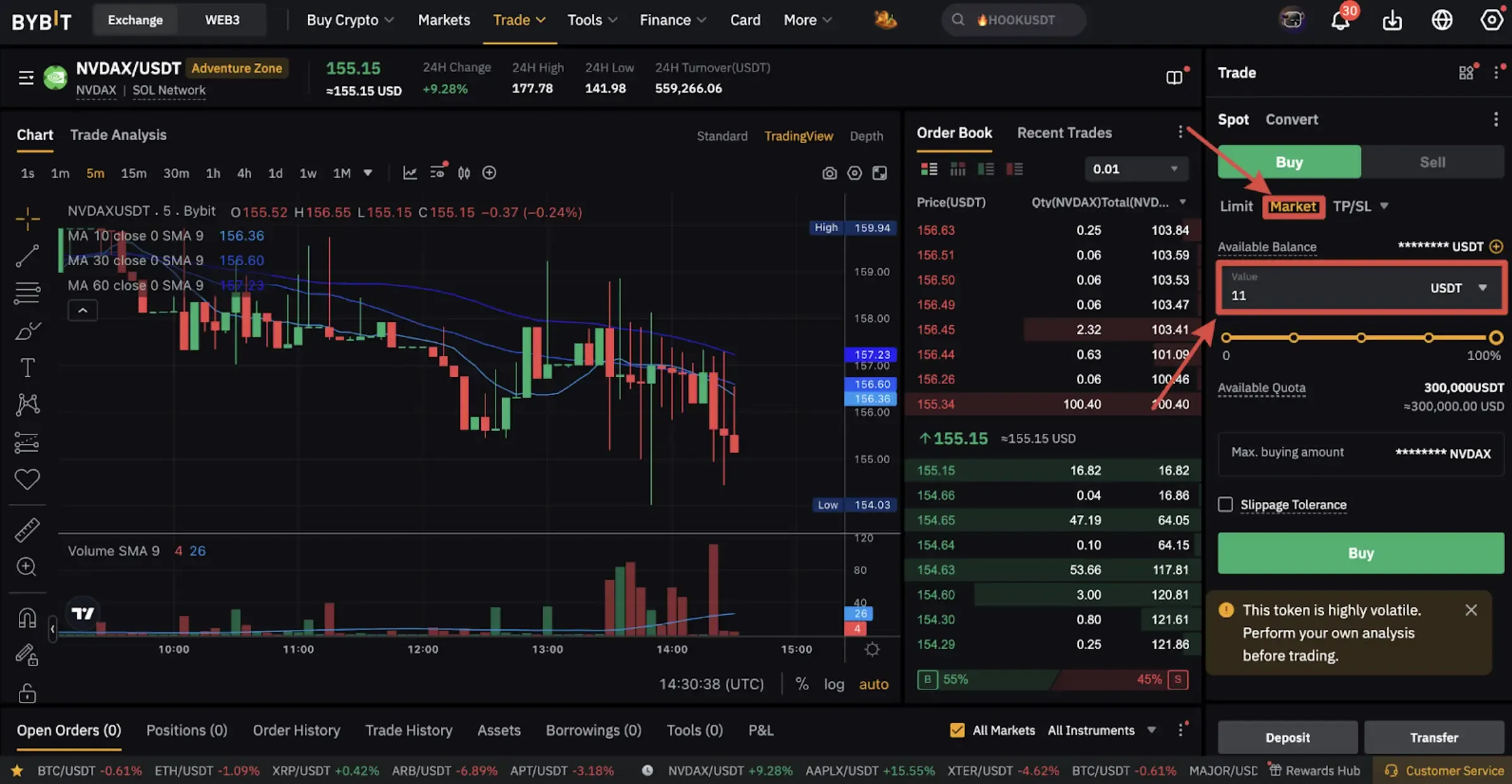 tokenized stock trading fee comparison chart